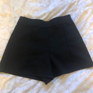 Zara black high waisted shorts